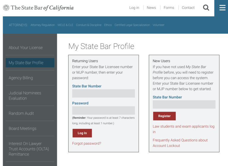 CA CLE Report CA MCLE Compliance via My State Bar Profile MLCE Blog