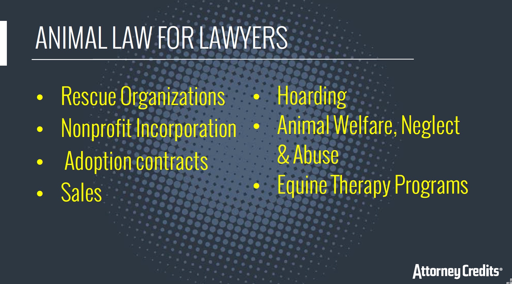 New CLE on Animal Law for Attorneys MLCE Blog